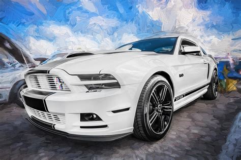 Ford Mustang Gt Cs Painted Photograph By Rich Franco Fine Art