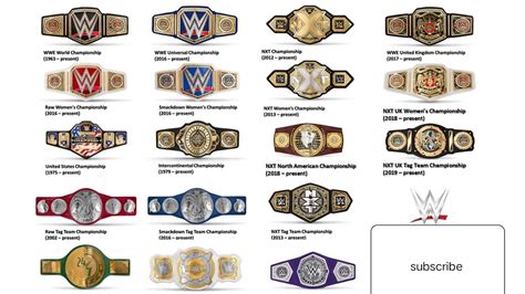 Wwe All Title Design Color Ranking Every Current Wwe Title Belt From