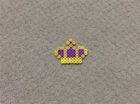 Perler Beads Royal Crown Iron Beads Hama Beads Patterns Easy Perler Beads Ideas