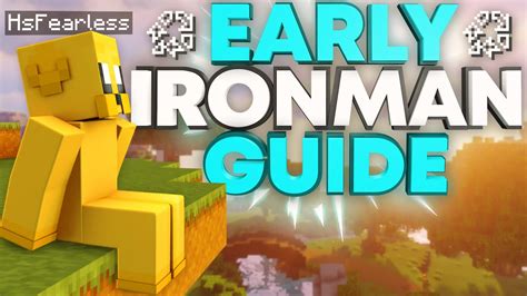 Full Ironman Early Game Guide Hypixel Skyblock Youtube