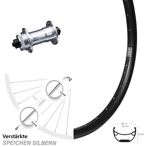 Vorderrad Ryde Andra Zoll Mit Kx E Nabe Centerlock X Mm Silbern