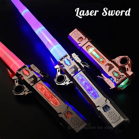 New Rgb Laser Sword Retractable Colors Flash Lightsaber Toys For