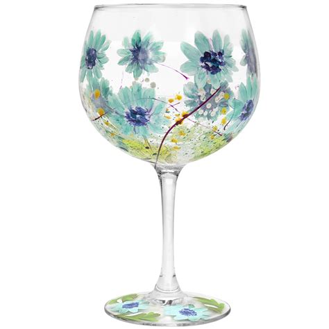 Lynsey Johnstone Hand Painted Gin Glasses Copa Cocktail Balloon Gin Tonic Glass Ebay