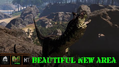 The Isle Evrima Beautiful New Area Horde Test Carnotaurus Youtube