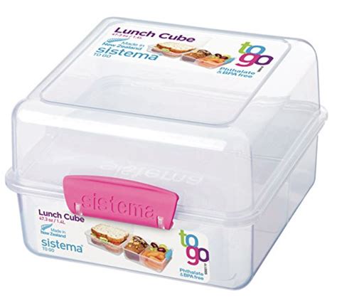 Sistema To Go Collection Lunch Cube Food Storage Container Oz