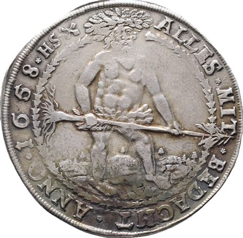 Braunschweig Wolfenbüttel Reichstaler 1658 Zellerfeld August der