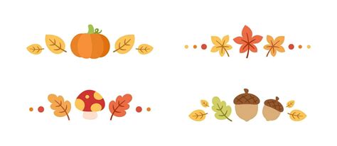 Fall Divider Clip Art