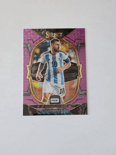 2022 23 Panini Select FIFA Lionel Messi Purple Mojo Terrace Prizm