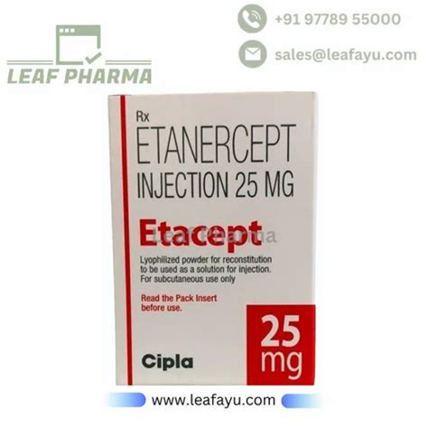 Etacept Etanercept 25 Mg Injection At Rs 3395 In Surat Id 2854171005233