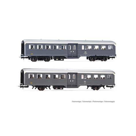 Rivarossi HR4370 FS 2 Tlg Set Reisezugwagen Corbellini 1947