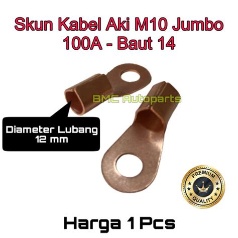 Jual Terminal Skun Kabel Aki Jumbo M10 100A Ring Bulat Baut 14