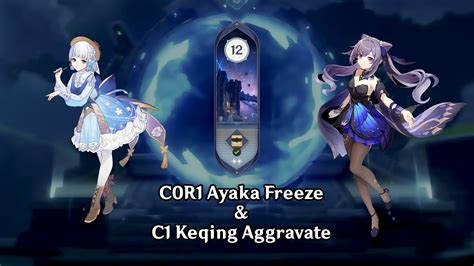 4 2 Spiral Abyss Ayaka Freeze Keqing Aggravate YouTube