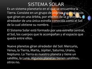 Sistema Solar Ppt