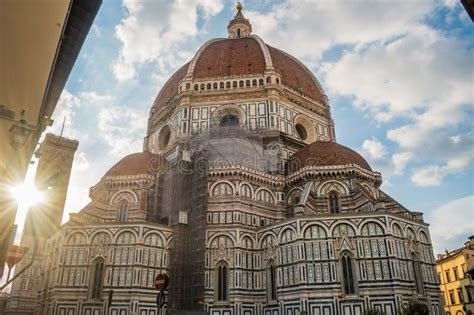 Cathedral Santa Maria Del Fiore With Duomo And Giotto S Bell Tower With