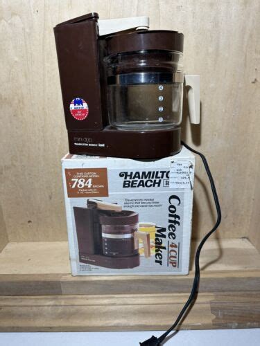 Vintage Hamilton Beach 4 Cup Mini Drip Coffee Maker Model 784 Made In Usa Ebay