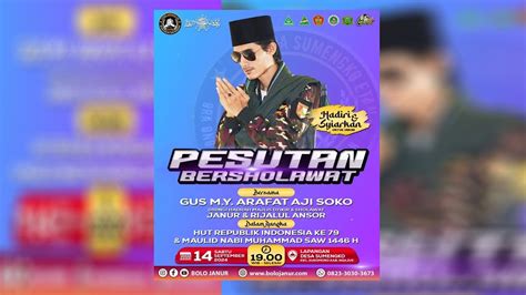 Live Pesutan Bersholawat Bersama Majelis Janur Gus M Y Arafat