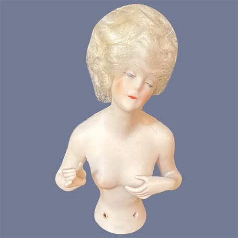 Antique Half Doll Nude Risque Arms Away Pin Cushion Beautiful W Ruby Lane