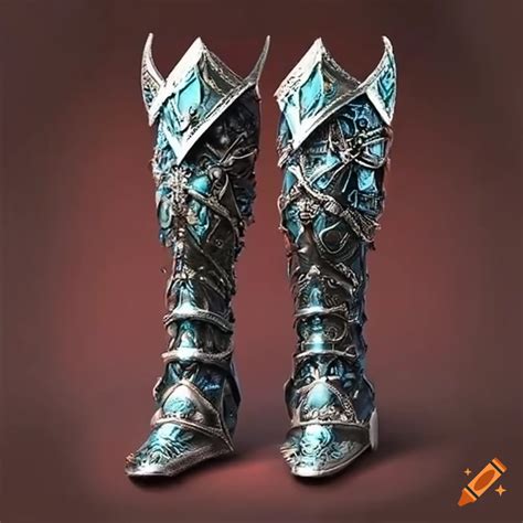 Intricate Dragon Scale Boots For Knights On Craiyon