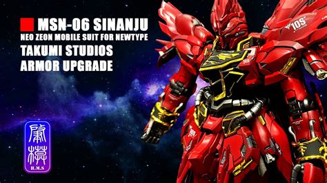 Master Grade Msn S Sinanju With Takumi Studios Upgrade Gunpla Full