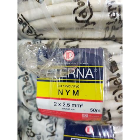 Jual Kabel Nym 2x2 5mm Eterna 50mtr Shopee Indonesia