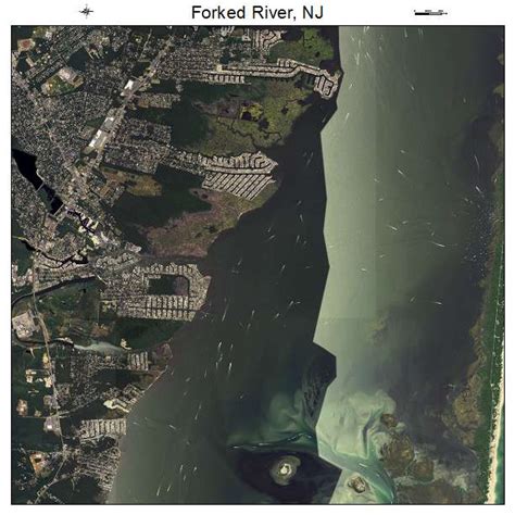 Aerial Photography Map of Forked River, NJ New Jersey