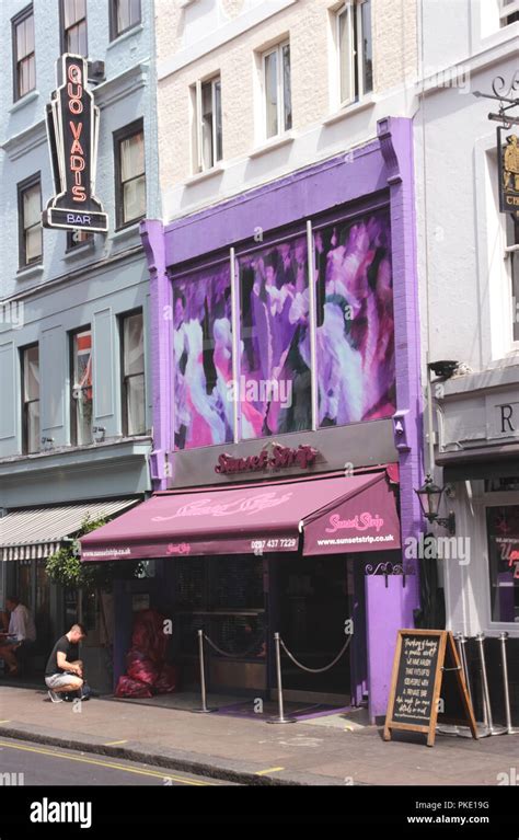 Sunset Strip Club Dean Street Soho London Stock Photo Alamy