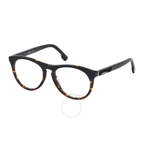 Diesel Unisex Tortoise Round Eyeglass Frames Dl520405653 664689765690