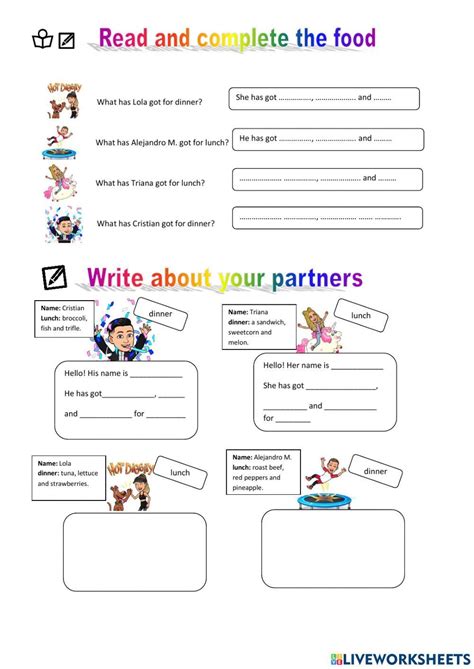 Food 709359 Mercedes60 Liveworksheets