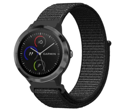 Garmin Vivoactive Nylon Band Zwart Smartwatchbanden Nl