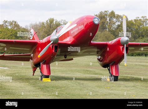 De Havilland DH 88 Comet Aircraft At An Airshow This Aircraft Was The