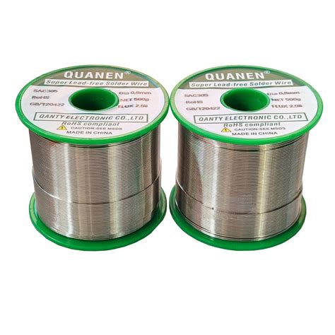 Sac Lead Free Silver Rosin Solder Wire Sn Ag Cu Dia Mm