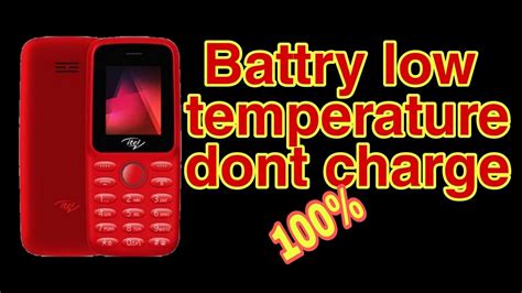 Itel Value 100 Battry Low Temperature Dont Charge Mobilerepairing