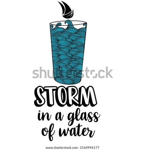 Storm Glass Water Stock Vector Royalty Free 2164996177 Shutterstock