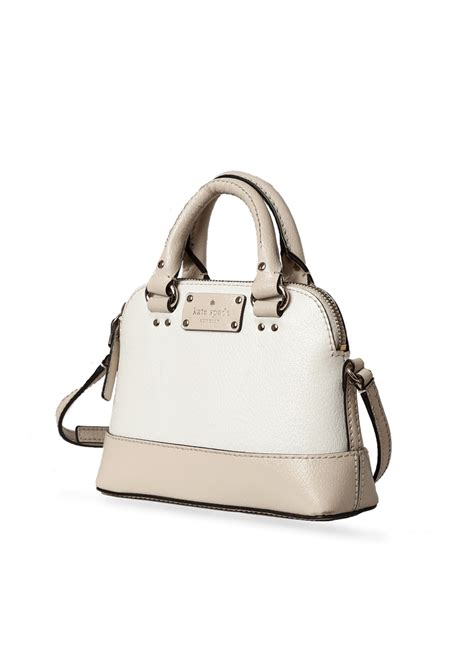 Bolsa Kate Spade Bicolor Satchel Branca Gringa