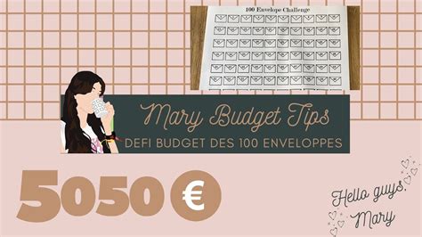 GAGNER 5 050 ENVELOPPES BUDGETAIRES DEFI DES 100 ENVELOPPES YouTube