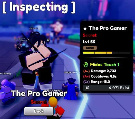 THE PRO GAMER EVO SECRET UNIT ANIME DEFENDER ROBLOX