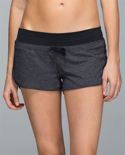 Lululemon Bhakti Yoga Short - Heathered Black - lulu fanatics