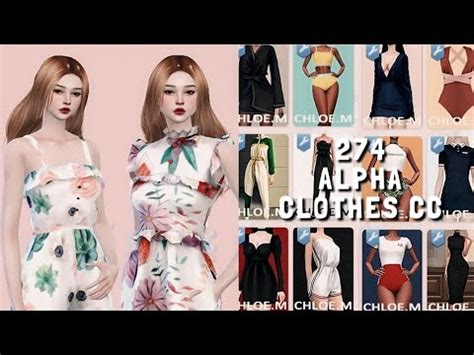 The Sims 4 274 ALPHA FEMALE CLOTHES CC FINDS CC Links Showcase