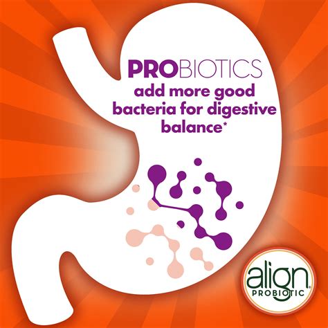 Align Prebiotic Probiotic Supplement Gummies Natural Flavors Ct