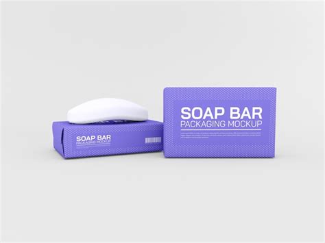 Premium Psd Soap Bar Packaging Mockup