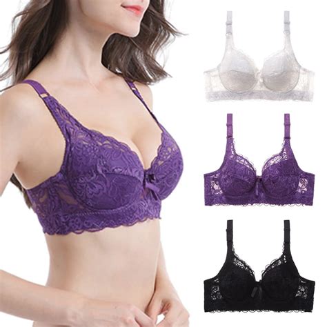 New Plus Size Bra Ultrathin Lace Bralette For Woman Racerback Push Up