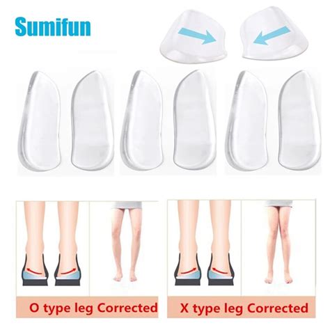 Medial Lateral Heel Wedge Silicone Insoles Supination Pronation