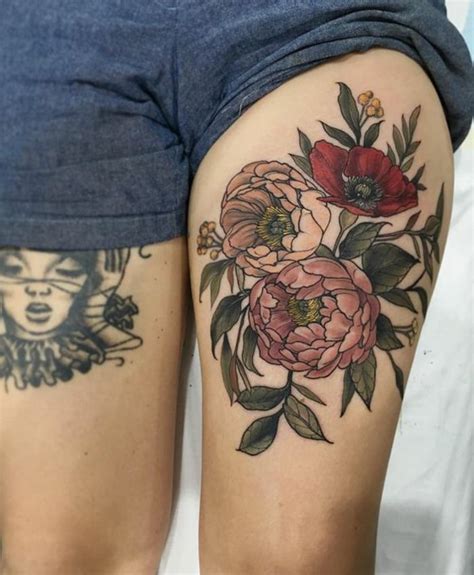 Versions Fantastiques Du Tatouage Pivoine Tatouage Pivoine