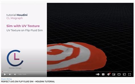 PERFECT UVS ON FLIP FLUID SIM HOUDINI TUTORIAL Houdini Tutorial