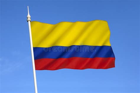 Flag of Colombia - South America Stock Photo - Image of standard ...