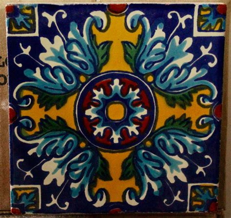 40 Azulejos Mexicanos Pintados A Mano 4x4 Etsy