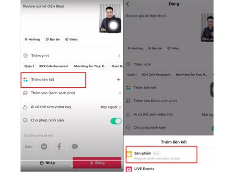 Cách gắn link sản phẩm trên TikTok video livestream đơn giản