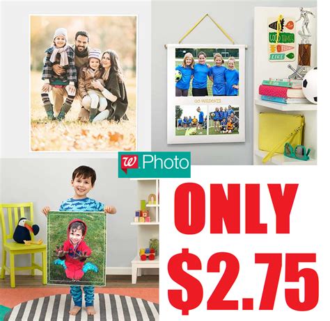 75% Off Walgreens Photo Poster Prints: 11"x14" $2.74, 16"x 20" $3.99, 20"x30" $5.99, 24"x36" $7. ...