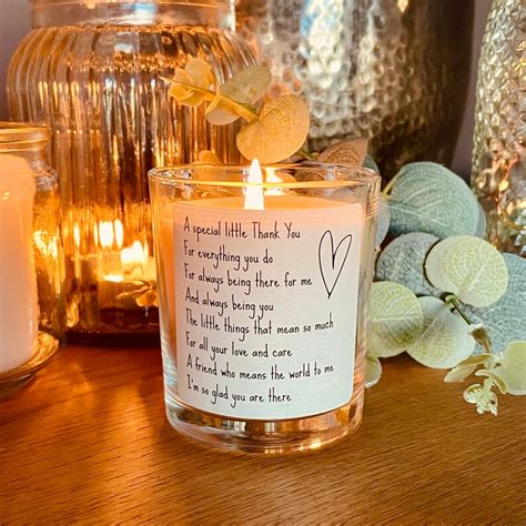 Friendship Candle T Friendship Poem Candle Friendship Etsy Uk