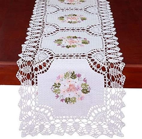 Amazon Grelucgo Small Handmade Beige Crochet Cotton Lace Table